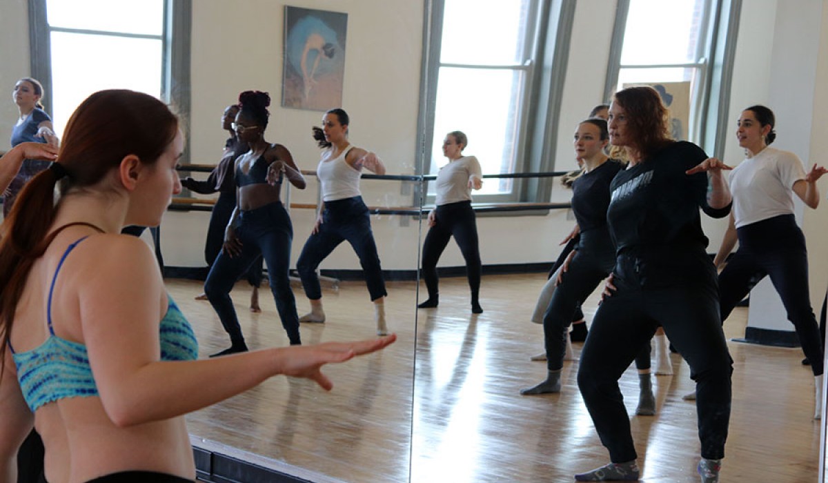 Dance classes took place across campus - in addition to Gary Geis Studios in downtown Springfield - March 1-4 during the ACDA East Central Region Conference.