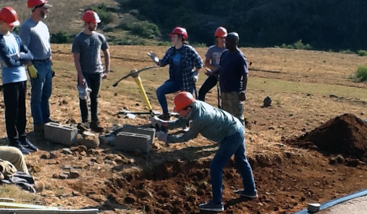 Students at Work in Lesotho