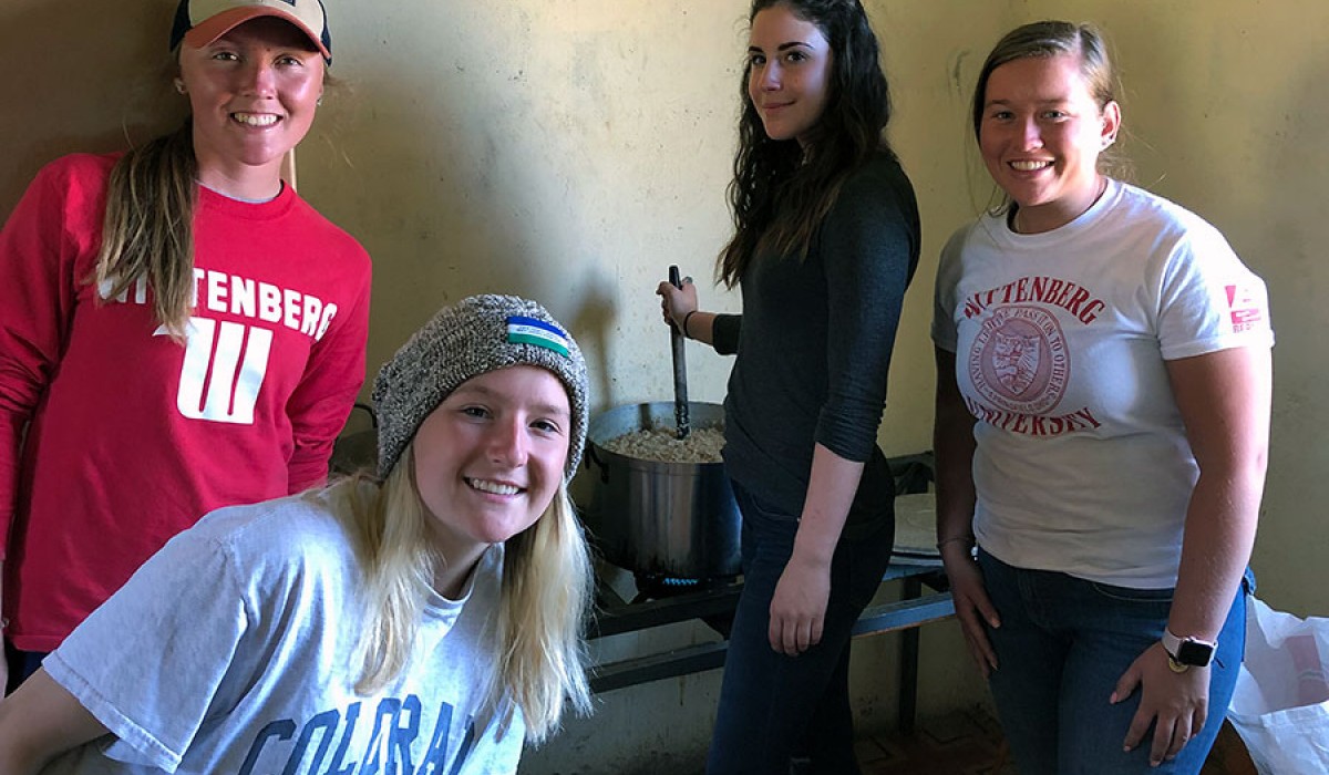 Wittenberg Students hard at work