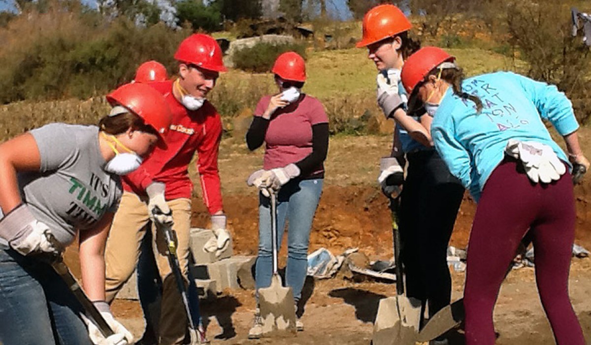 Students at Work in Lesotho