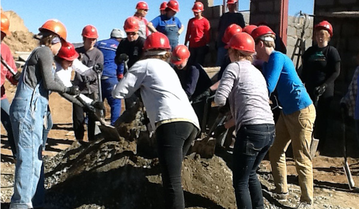 Students at Work in Lesotho