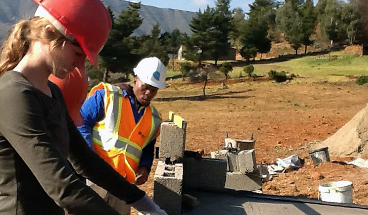 Students at Work in Lesotho