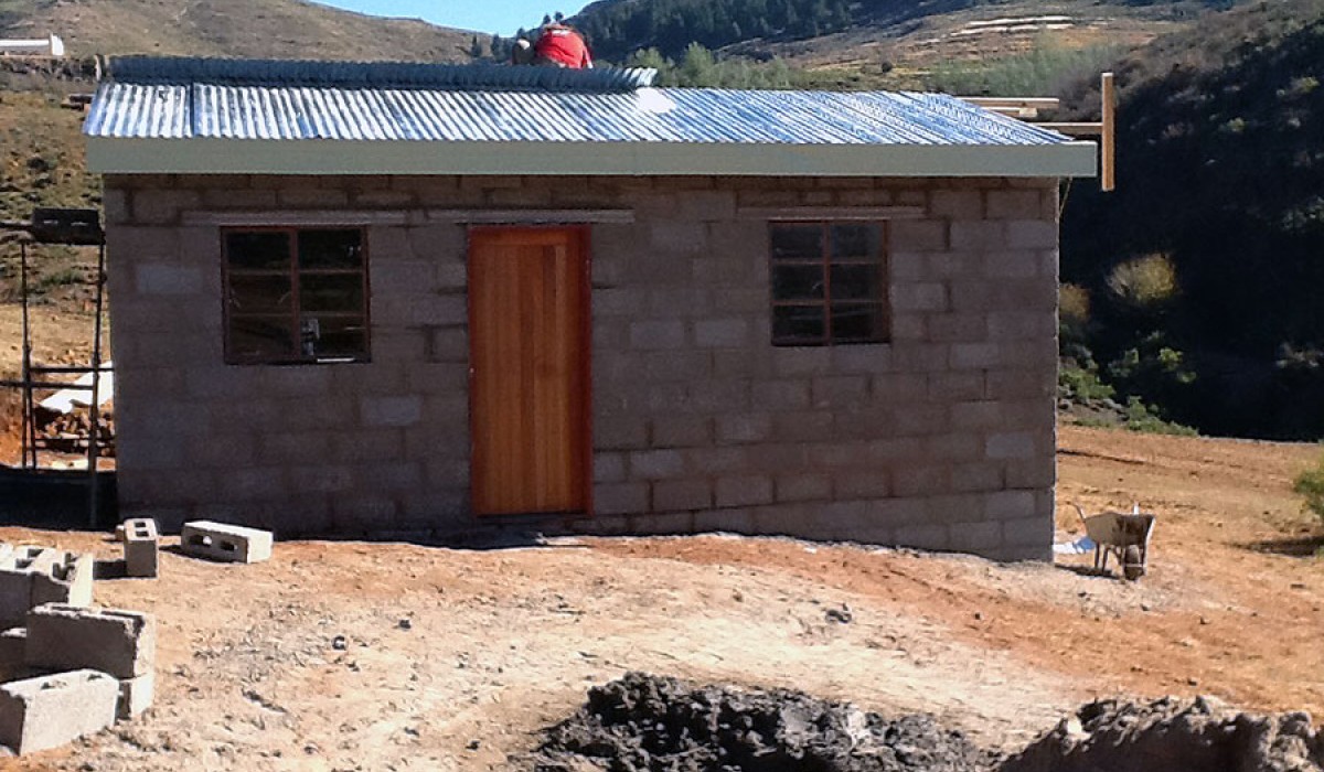 Completed House in Lesotho