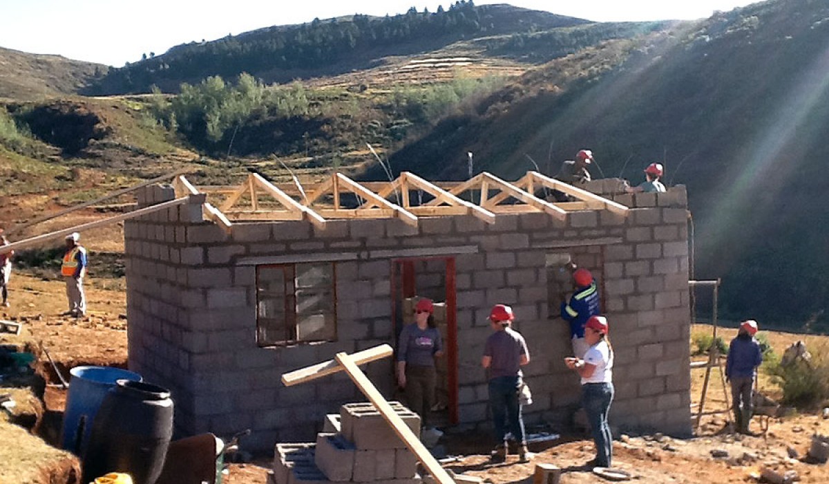 Students at Work in Lesotho