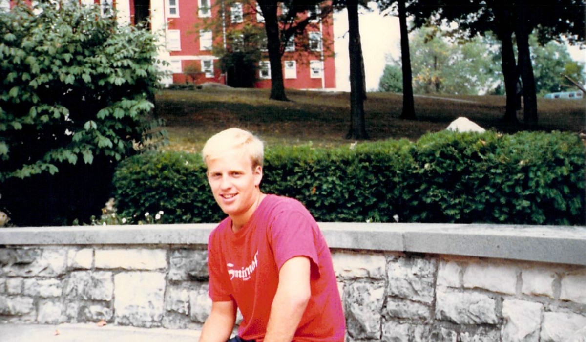 Peter Tyksinski in 1987 during his first days at Wittenberg