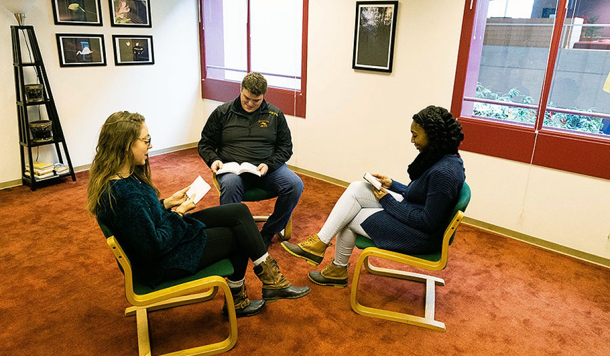 Students in Reading Room