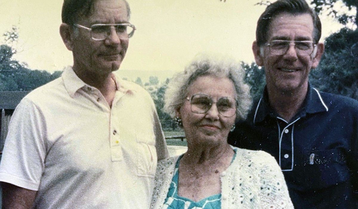 Robert and Donald Bowman with their mother