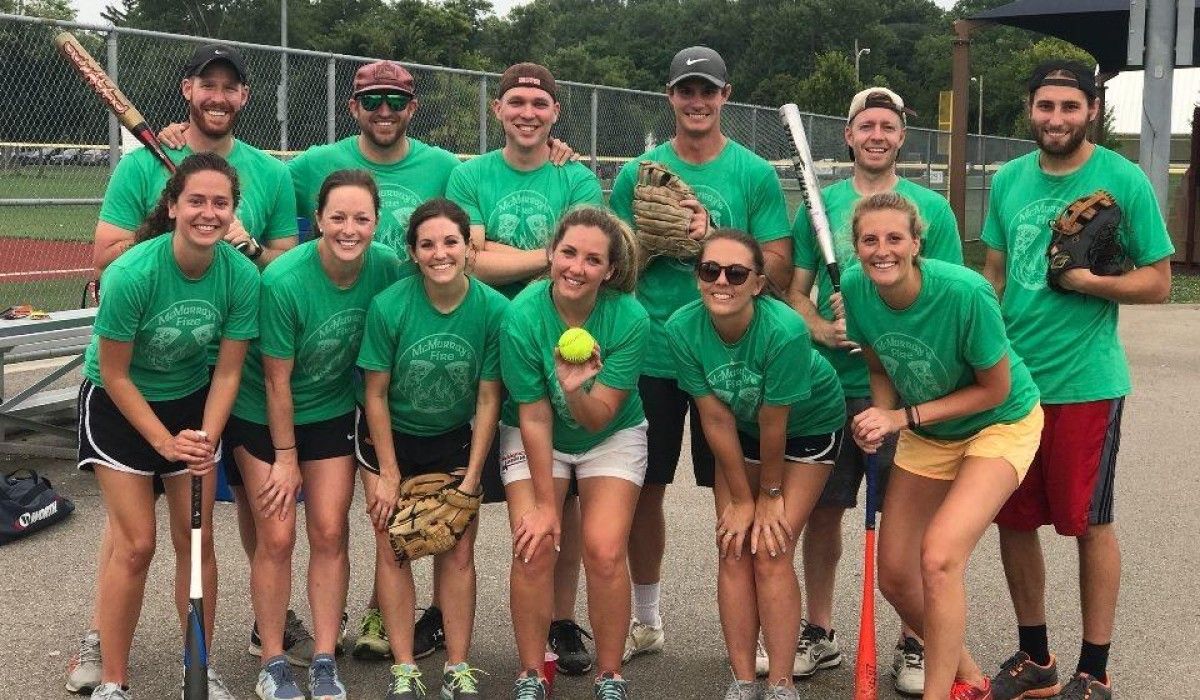 Dressman is on a softball team with other Wittenberg alumni members