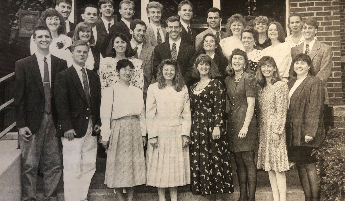 The first class of Phi Beta Kappa inductees, May 1992
