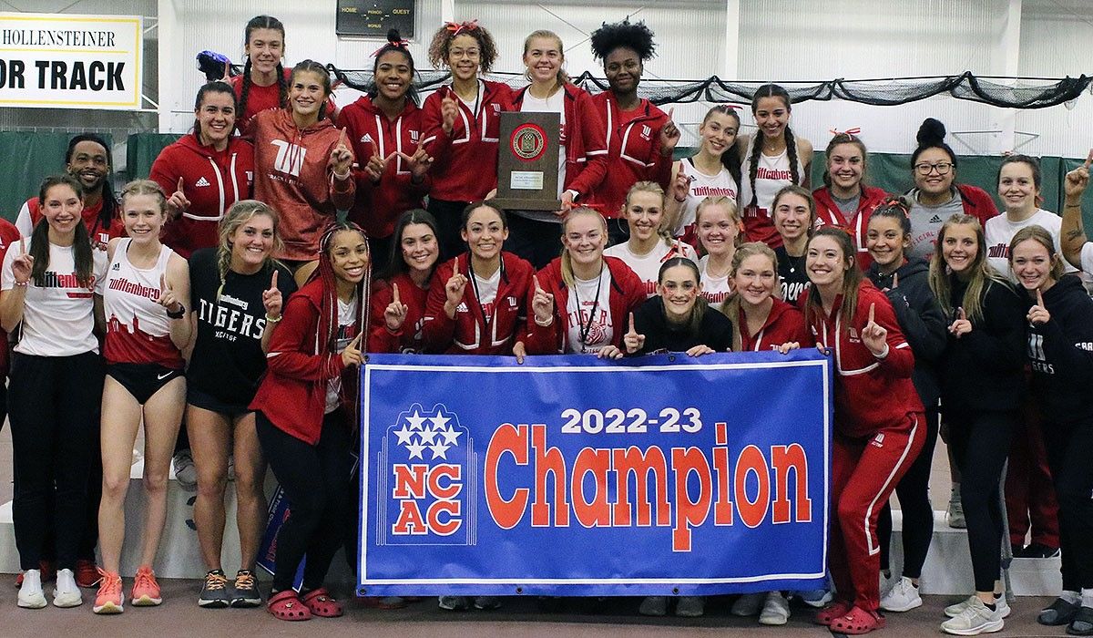 Wittenberg Women's Indoor Track and Field 2023 NCAC Champions