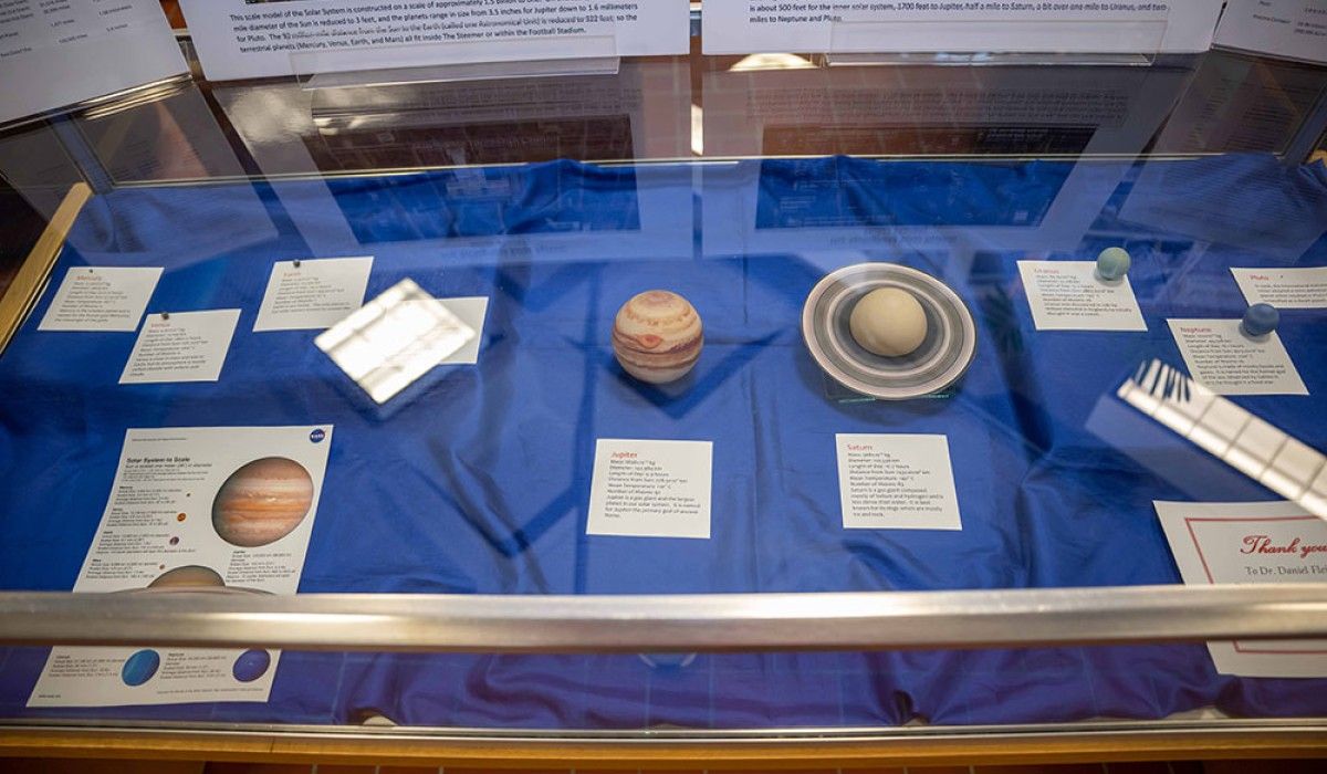 Solar System Display in Thomas Library