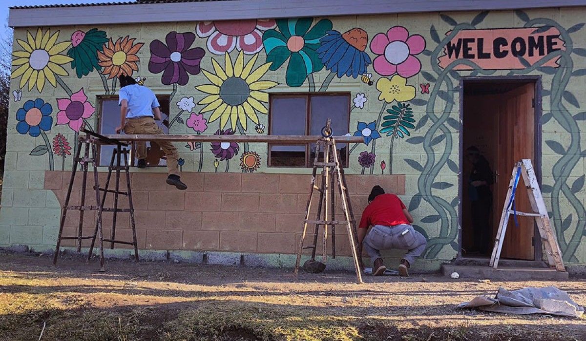 School Mural Lesotho