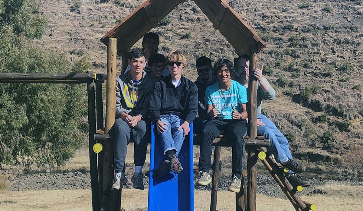 Completed Playground, built by Wittenberg students.
