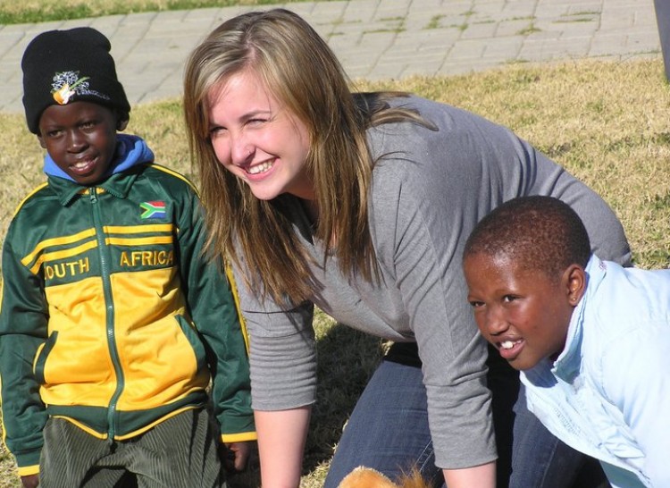 Orphans with Wittenberg Student