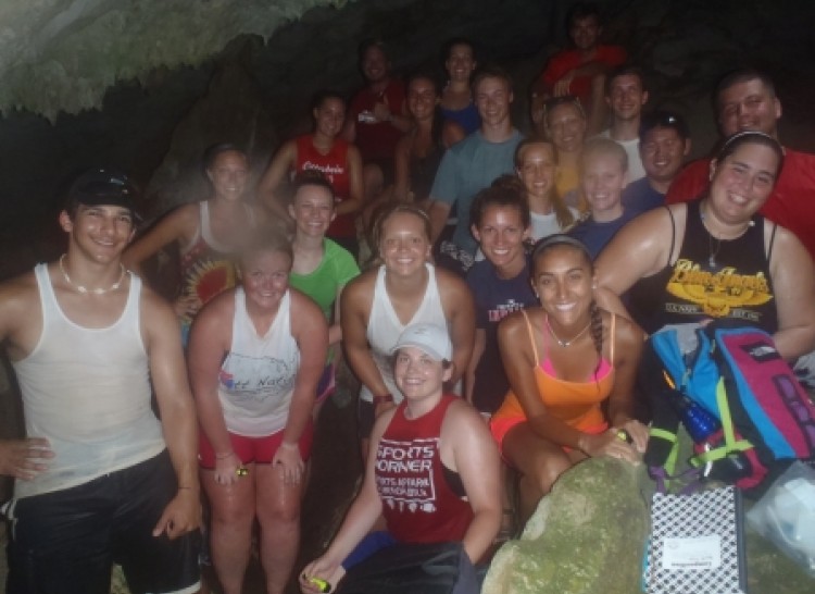 Group Cave Photo Bahamas 2012