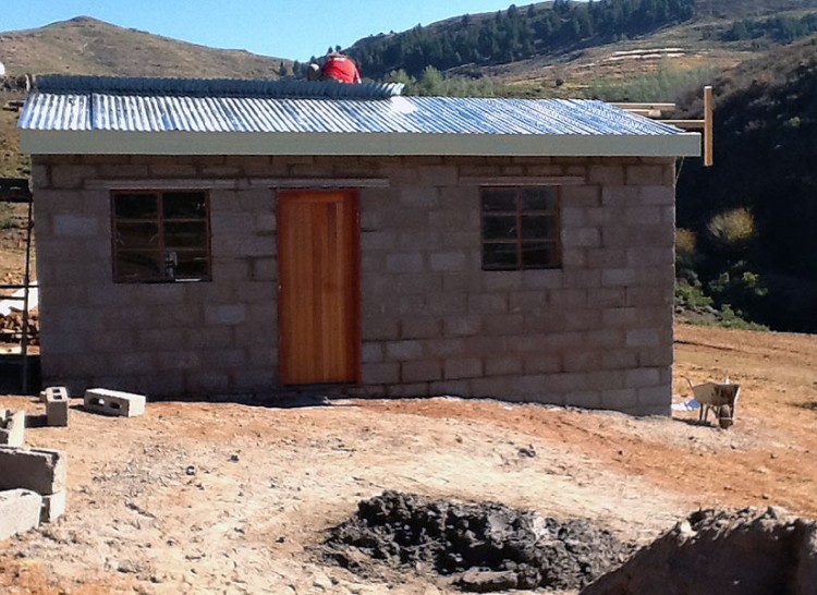 Completed House in Lesotho