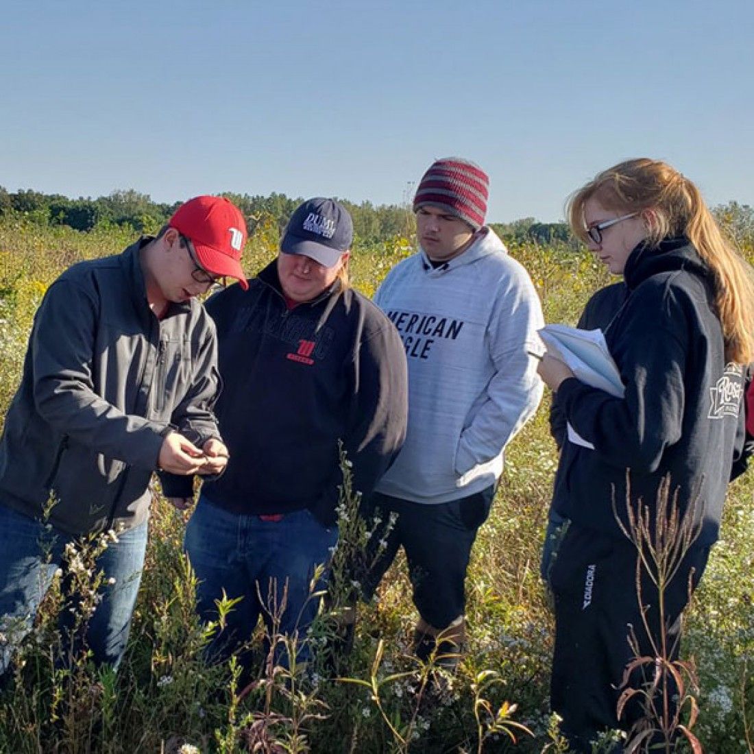 Students and Professors Learning Conservation