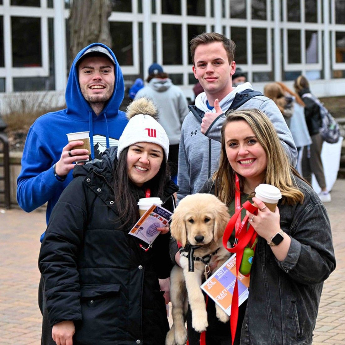 Wittenberg University Students with puppy