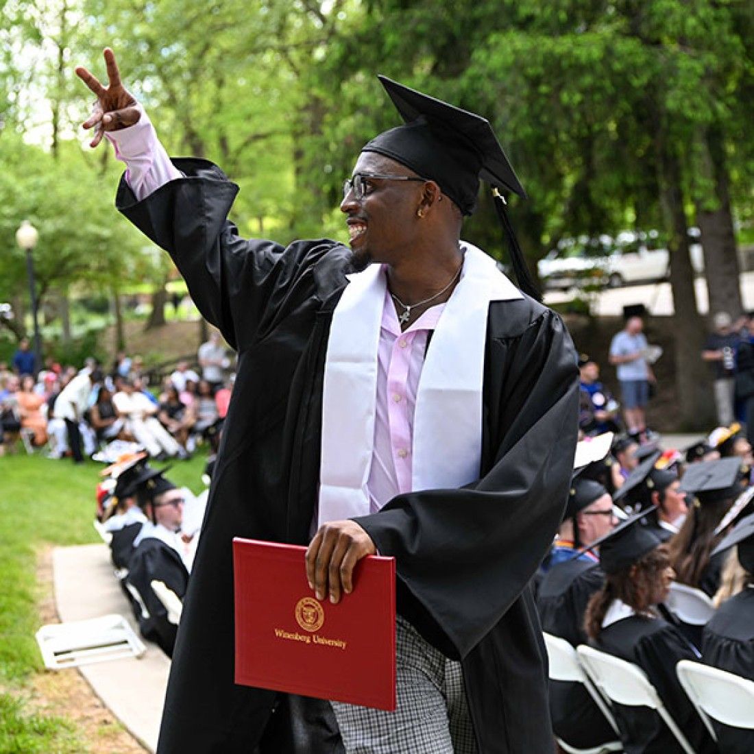 Wittenberg Student at Commencement