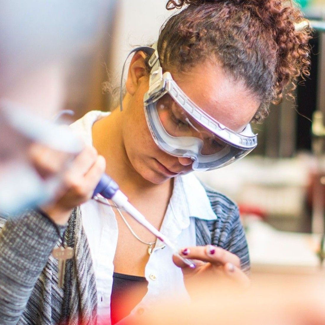 Student In Lab